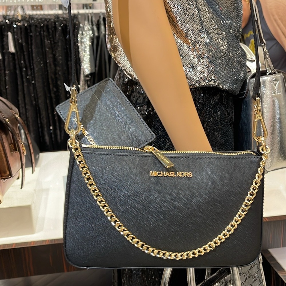 MICHAEL KORS 
Jet Set Md Crossbody XBody Shoulder Bag + Card Holder Boxed Set - Picture 14 of 16